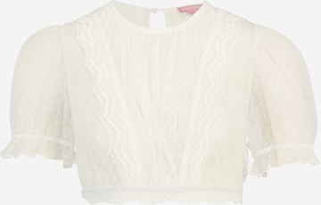 Blouse folklorique Krüger Madl en blanc : devant