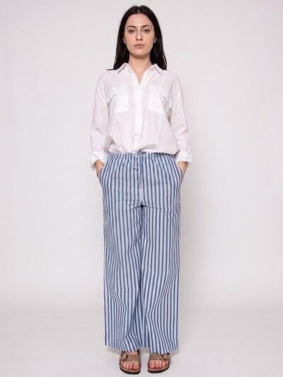 Pantaloni 'BEGUR STRIPES BRIGITTE PANTS BLUE' in 34 Thinking MU di colore blu, Visualizzazione prodotti