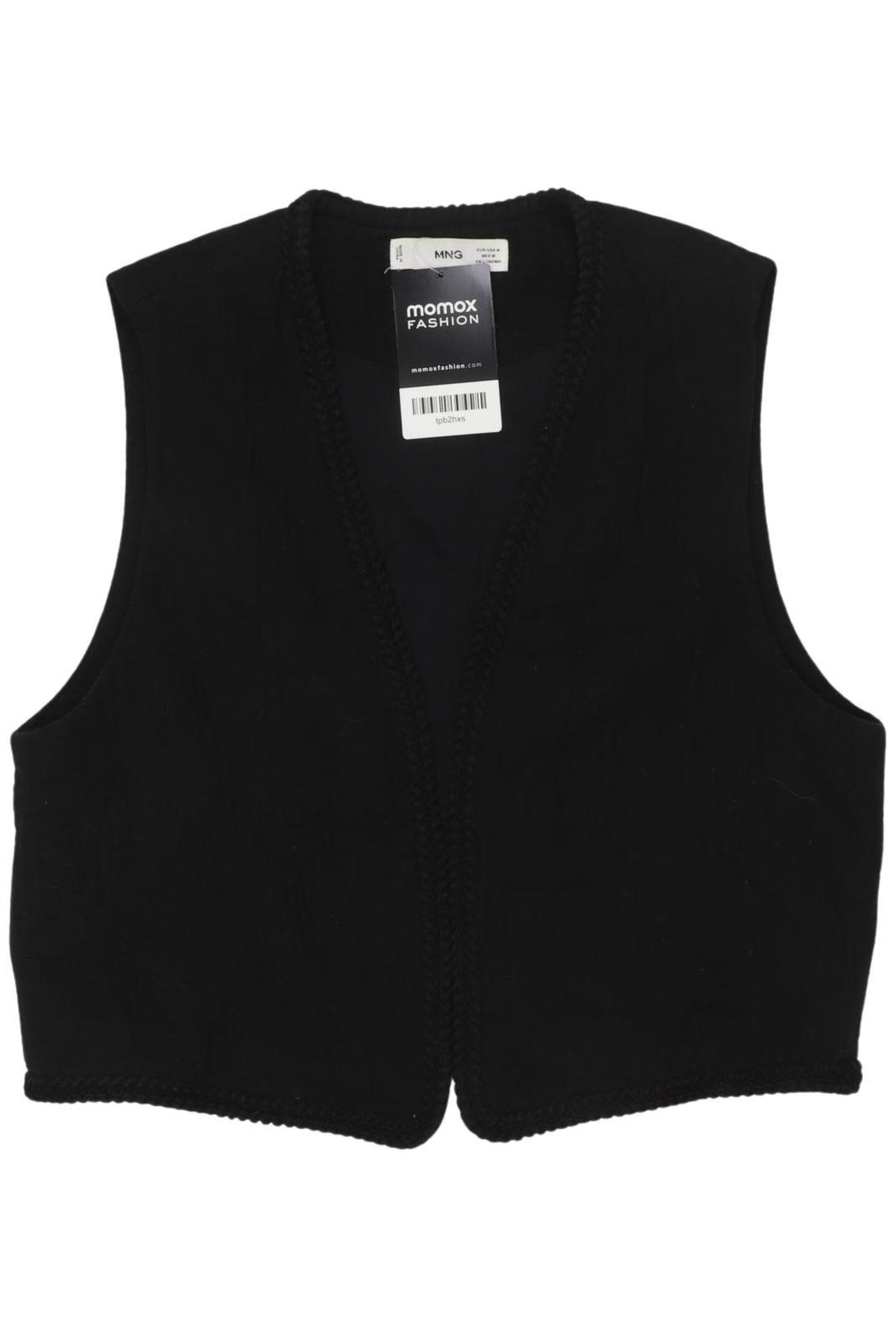MANGO Vest in M in Black: front