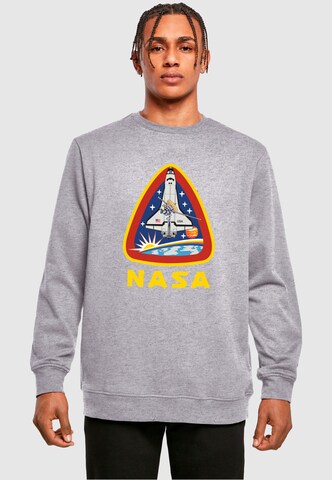 Merchcode Sweatshirt 'NASA - Lift Off' in Grijs: voorkant