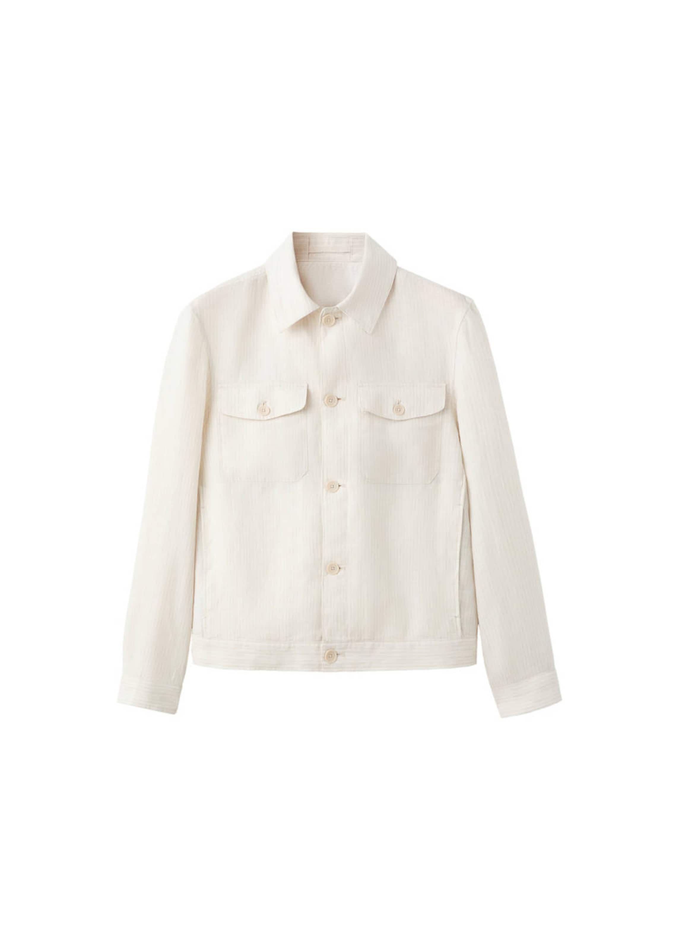 MANGO MAN Between-Season Jacket 'Calvia' in White: front