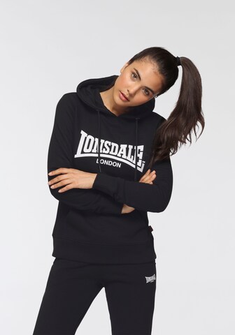 LONSDALE Sweatshirt in Schwarz