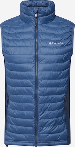 COLUMBIA Sports Vest 'Powder Pass' in Blue: front