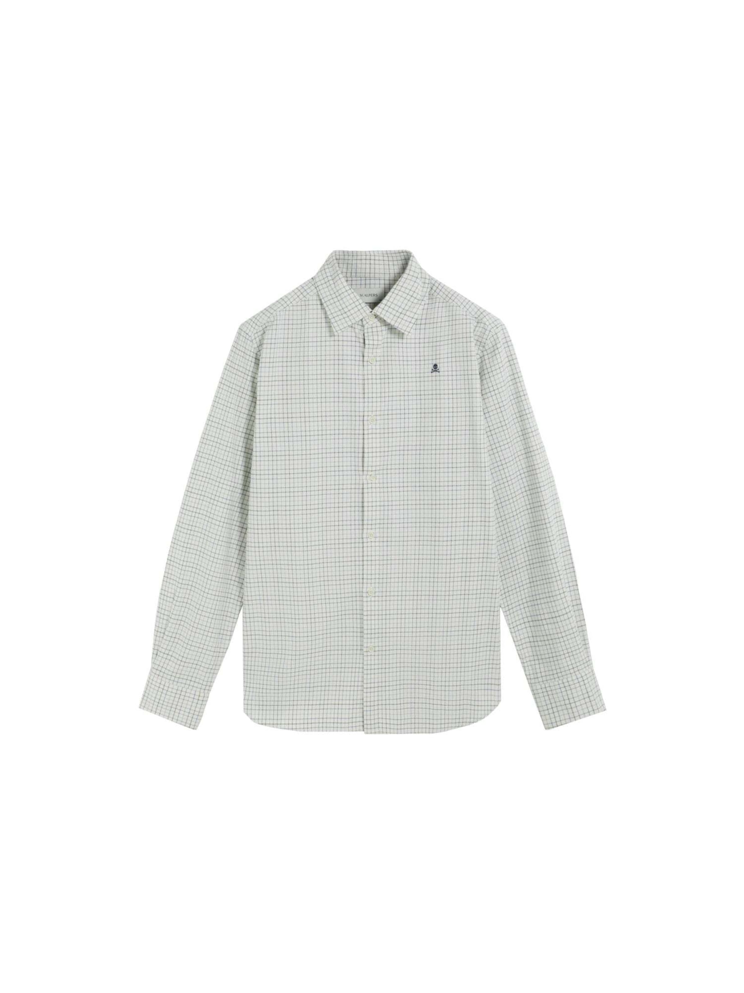 Scalpers Regular Fit Hemd 'Country' in Grün: Vorderseite