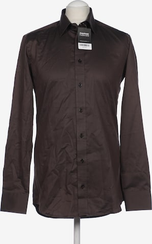 brainshirt Button Up Shirt in XS in Brown: front