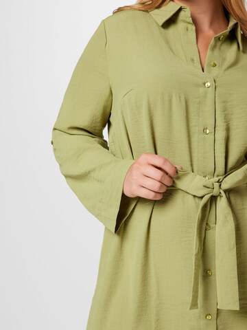 ONLY Carmakoma Shirt Dress in Green