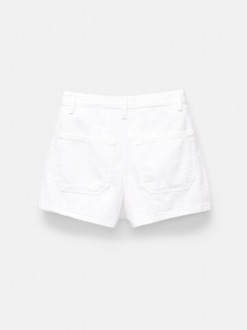 Loosefit Jean Pull&Bear en blanc