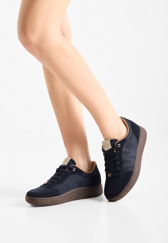 Baskets basses 'Line Sneak' WODEN en bleu : devant