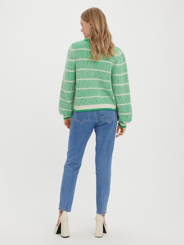 VERO MODA Pullover 'Cala' i grøn