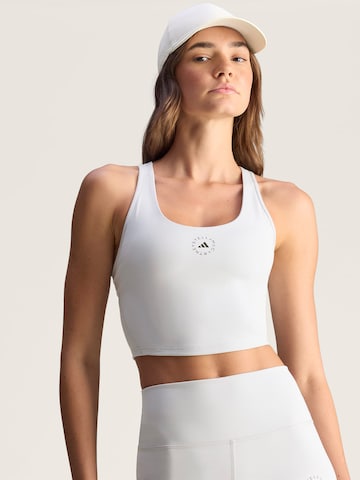 Top sportivo di ADIDAS BY STELLA MCCARTNEY in bianco: frontale