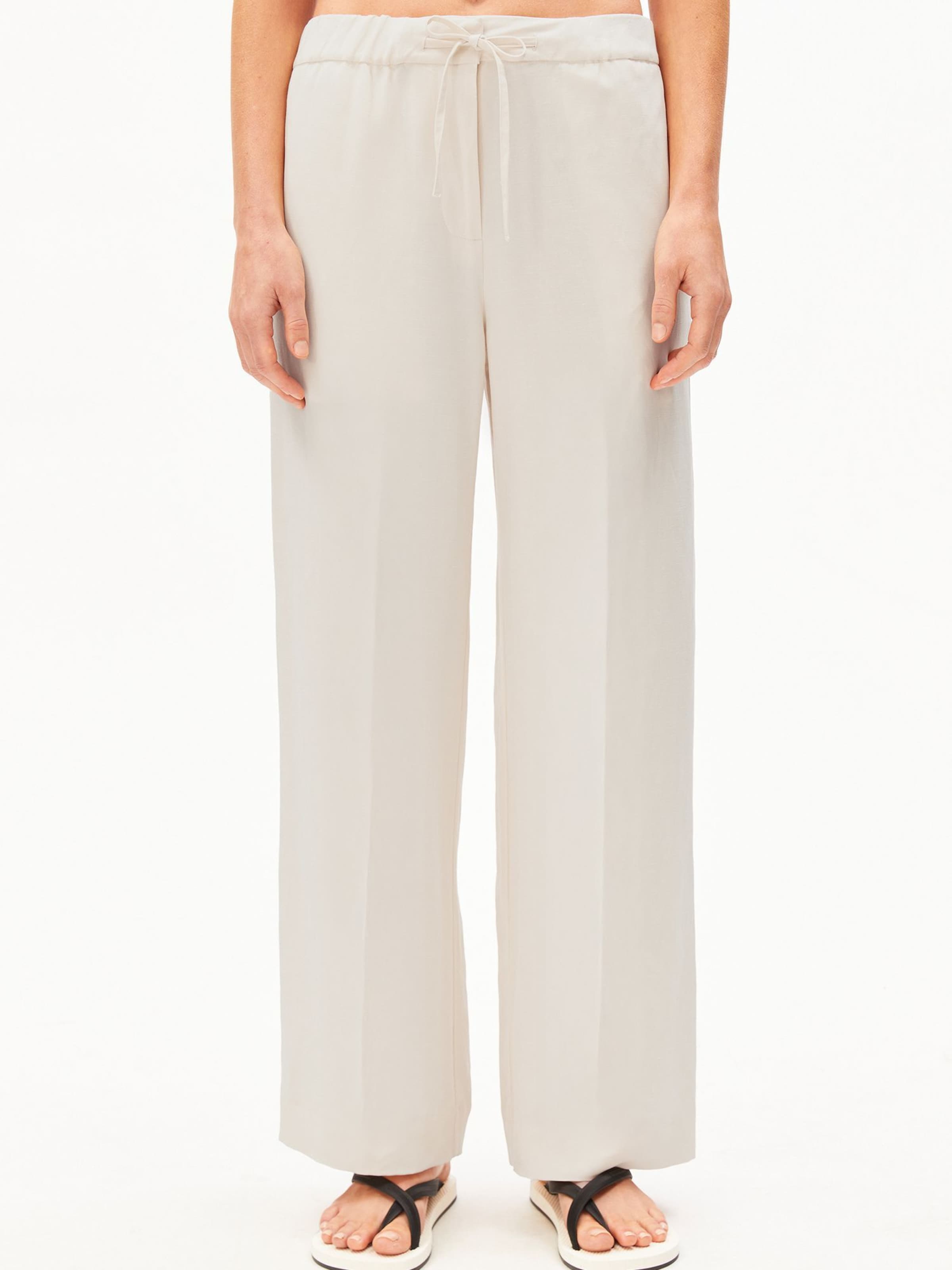 ARMEDANGELS Loosefit Broek in Beige: voorkant