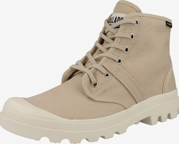 Palladium Schnürstiefelette in Beige: predná strana