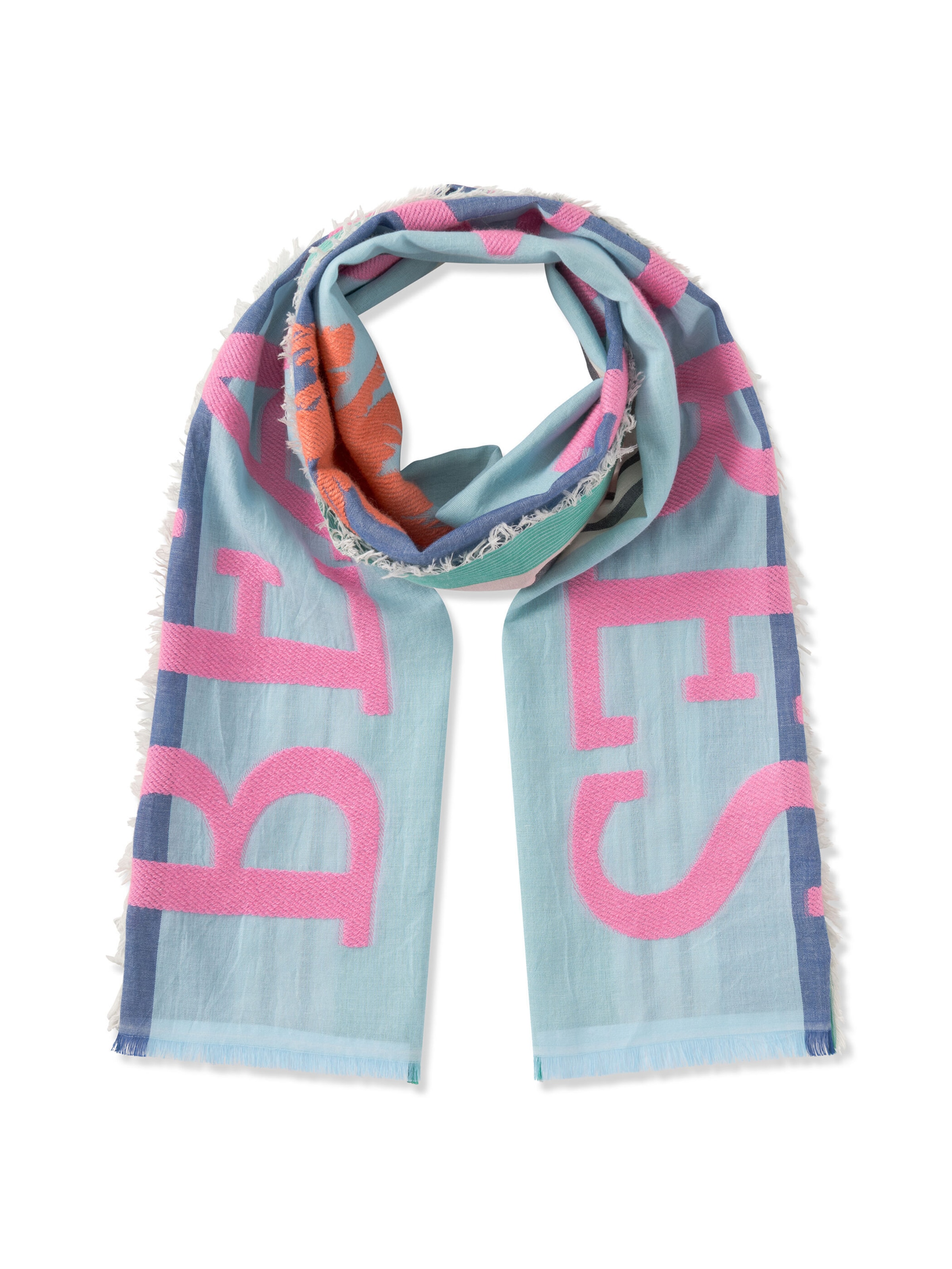 Écharpe CODELLO en bleu : devant