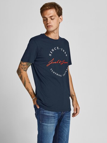 JACK & JONES Majica 'JWHURBAN' | modra barva