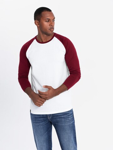 Ombre Shirt in Weiß: Vorderseite