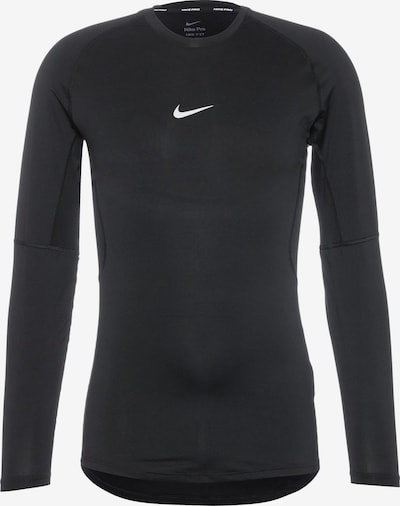 NIKE Funktionsshirt 'Pro' in schwarz / weiß, Produktansicht