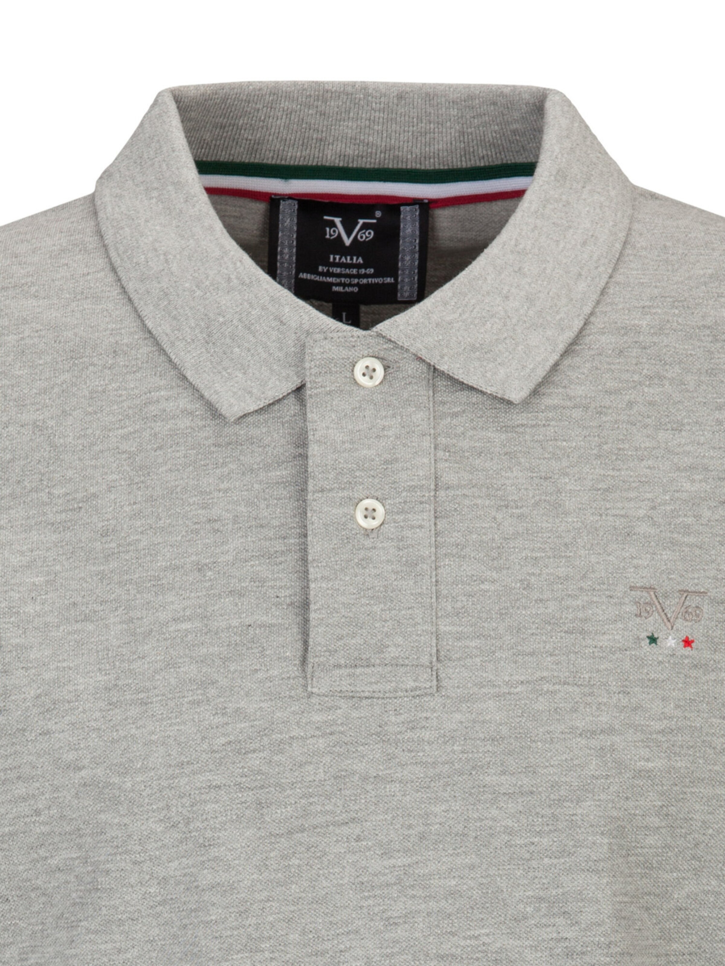 19V69 ITALIA Poloshirt 'Emilio' in Grau