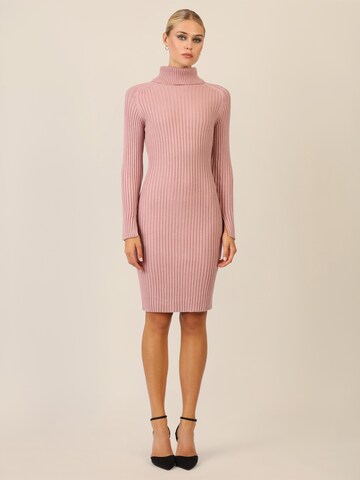 APART Knitted dress in Pink