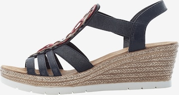 Rieker Sandalen met riem in Blauw