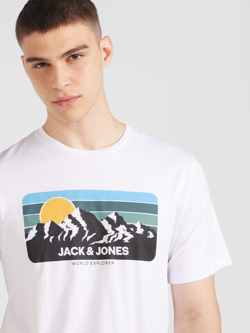 JACK & JONES T-Shirt 'JJPEAK' in Weiß