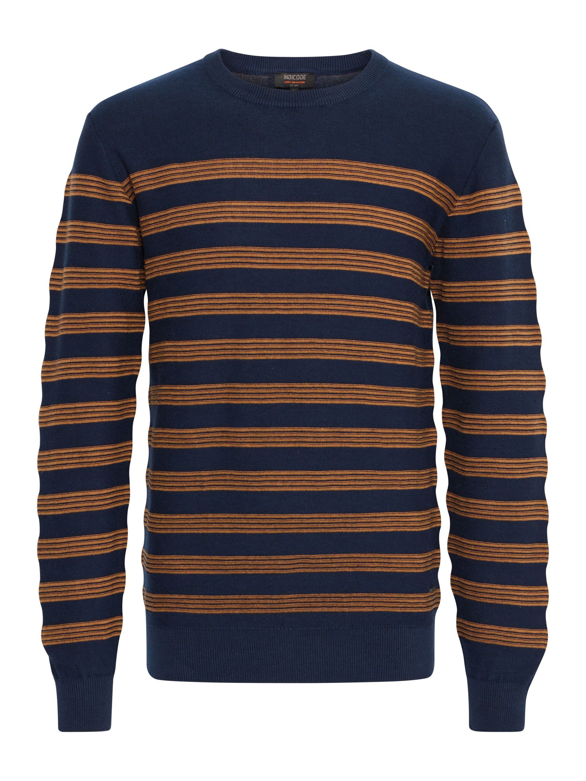 INDICODE JEANS Pullover 'Panloop' in Blau: Vorderseite