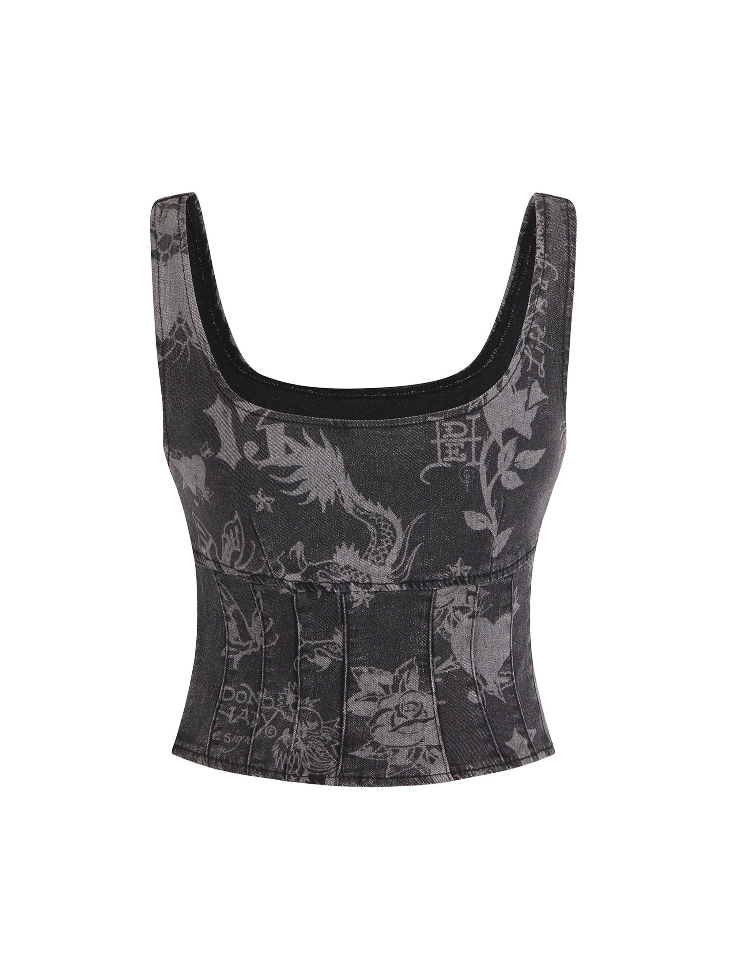 Haut Ed Hardy en bleu