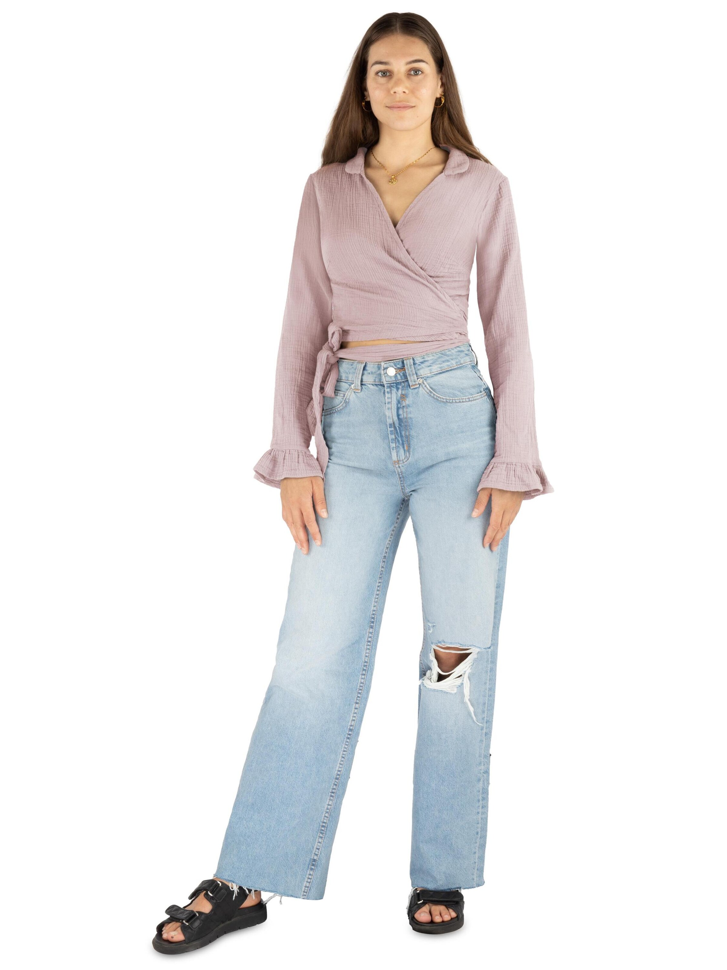 Janice Blouse ' Chalandri ' in Roze