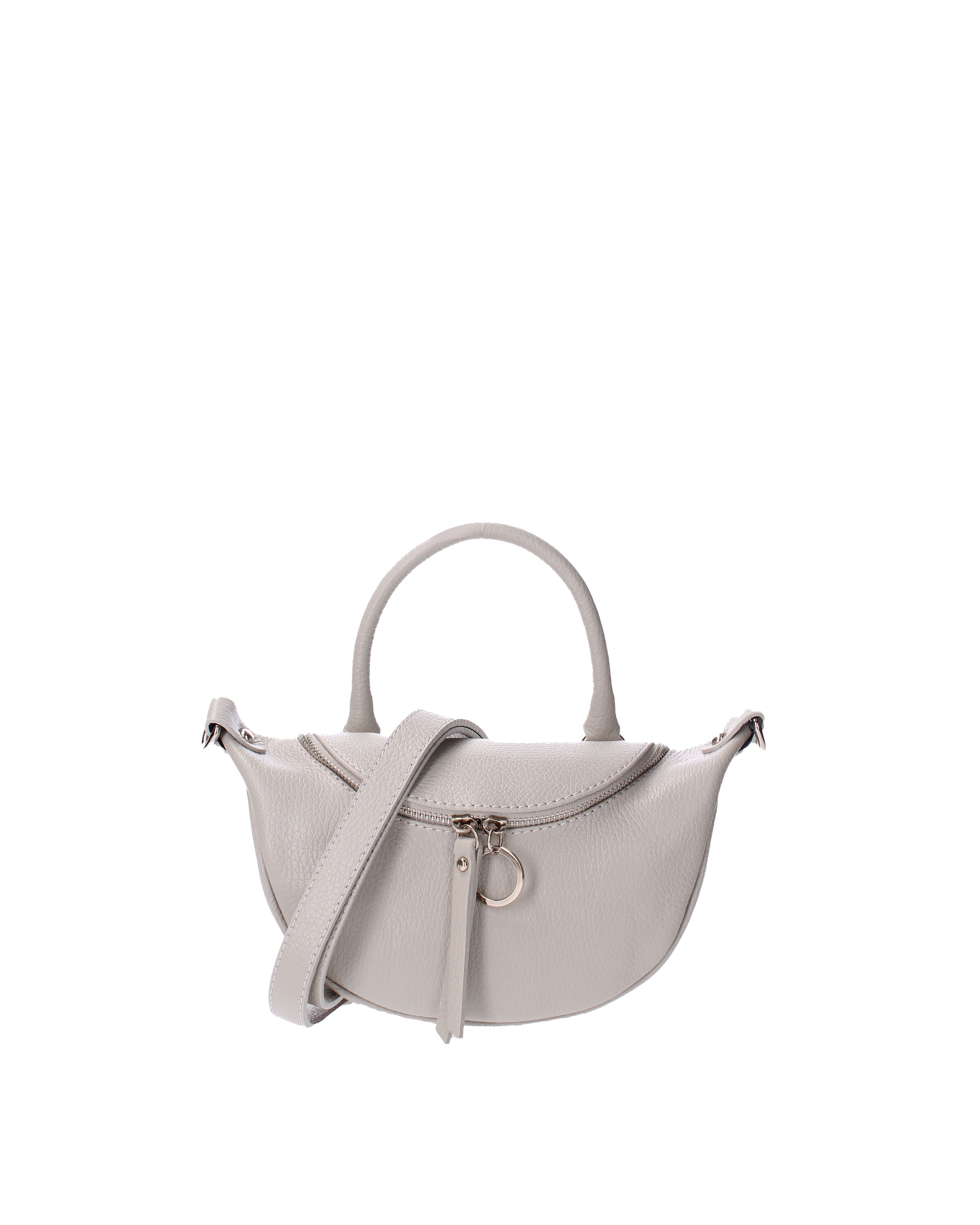 Viola Castellani Handtasche in Grau: Vorderseite
