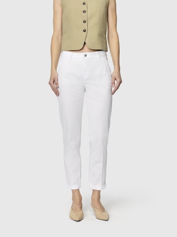 MAC Regular Chino Pants in White: front