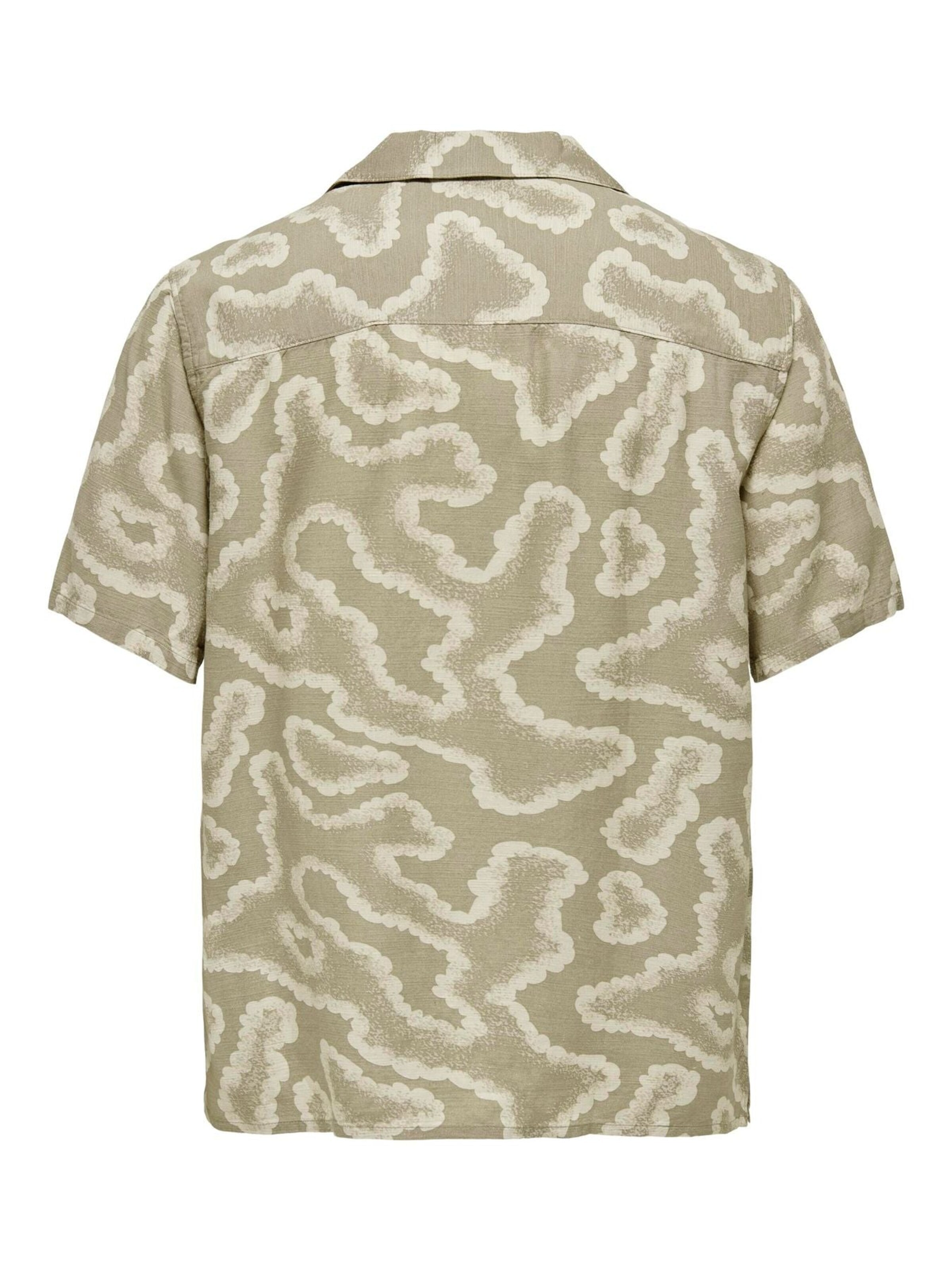 Regular fit Camicia '22029652' di Only & Sons in beige