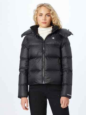 Calvin Klein Jeans Winter jacket in Black: front