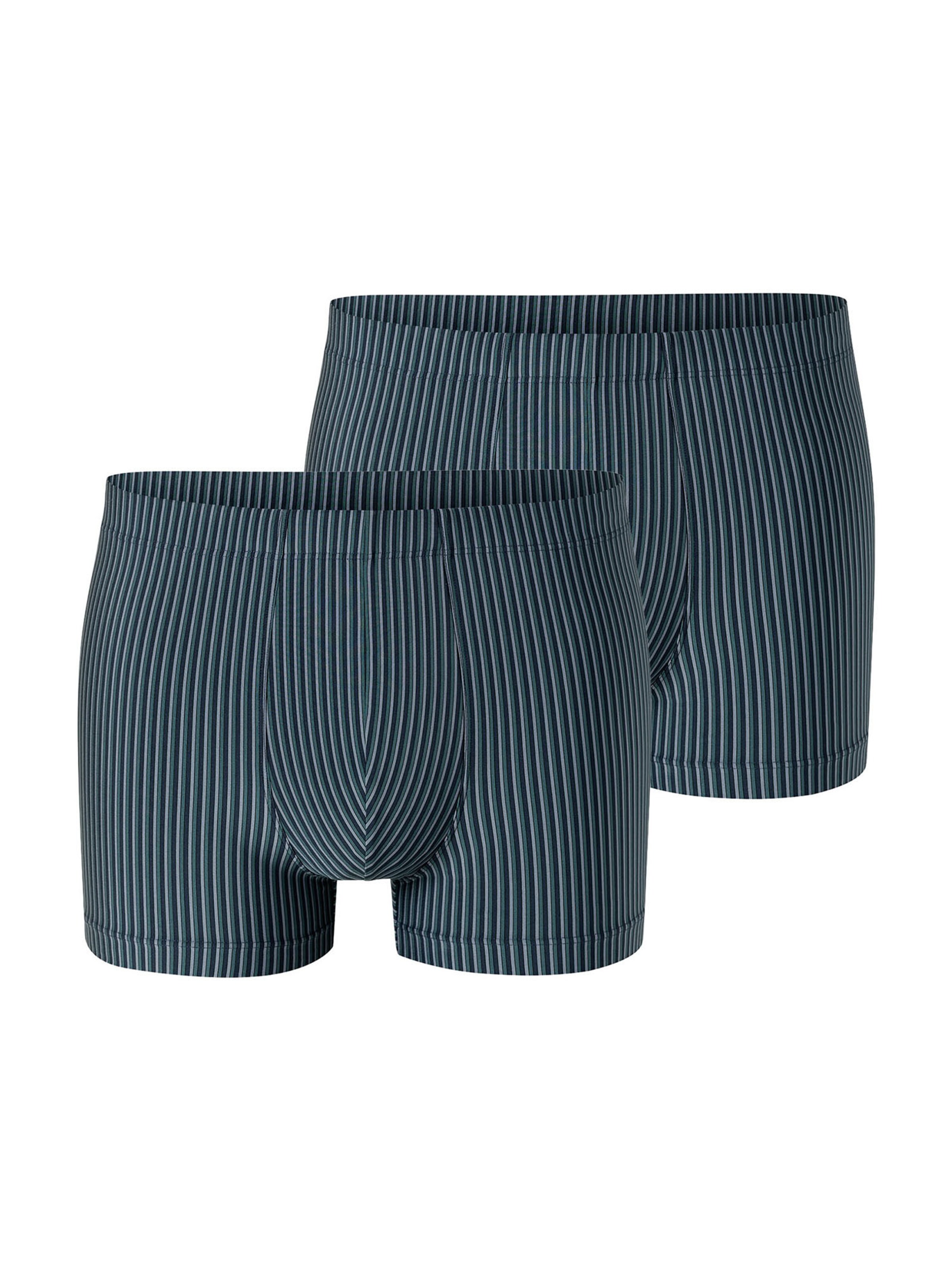 SCHIESSER Boxer shorts ' Pure Micro ' in Blue: front