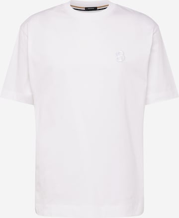 BOSS Black - Camisa 'Tames 10' em branco: frente