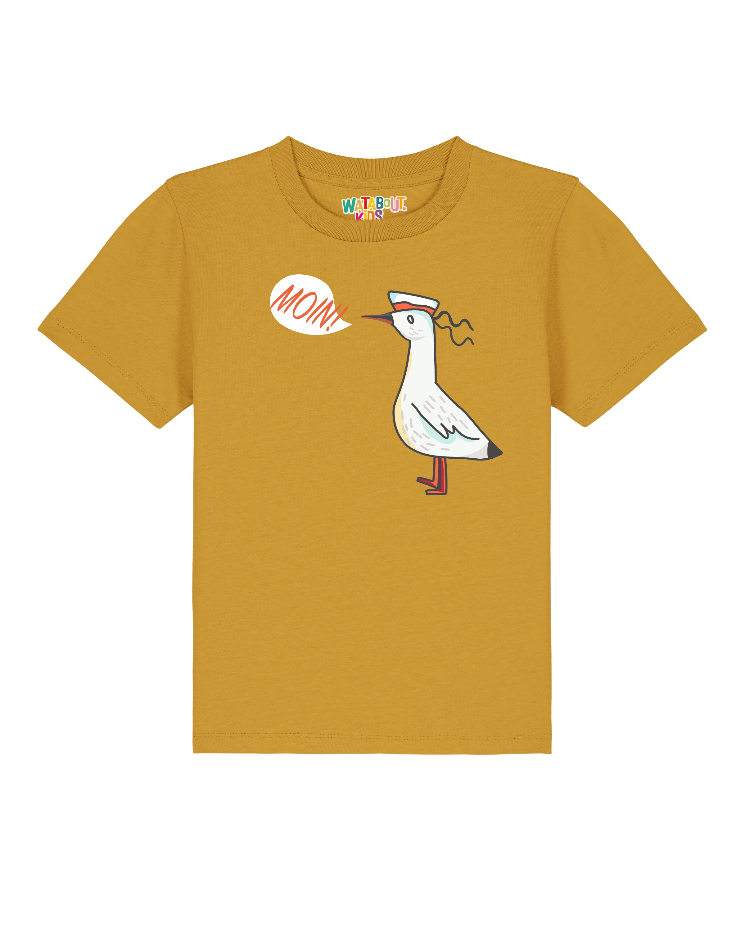 T-Shirt 'Moin Seagull' watabout.kids en jaune : devant