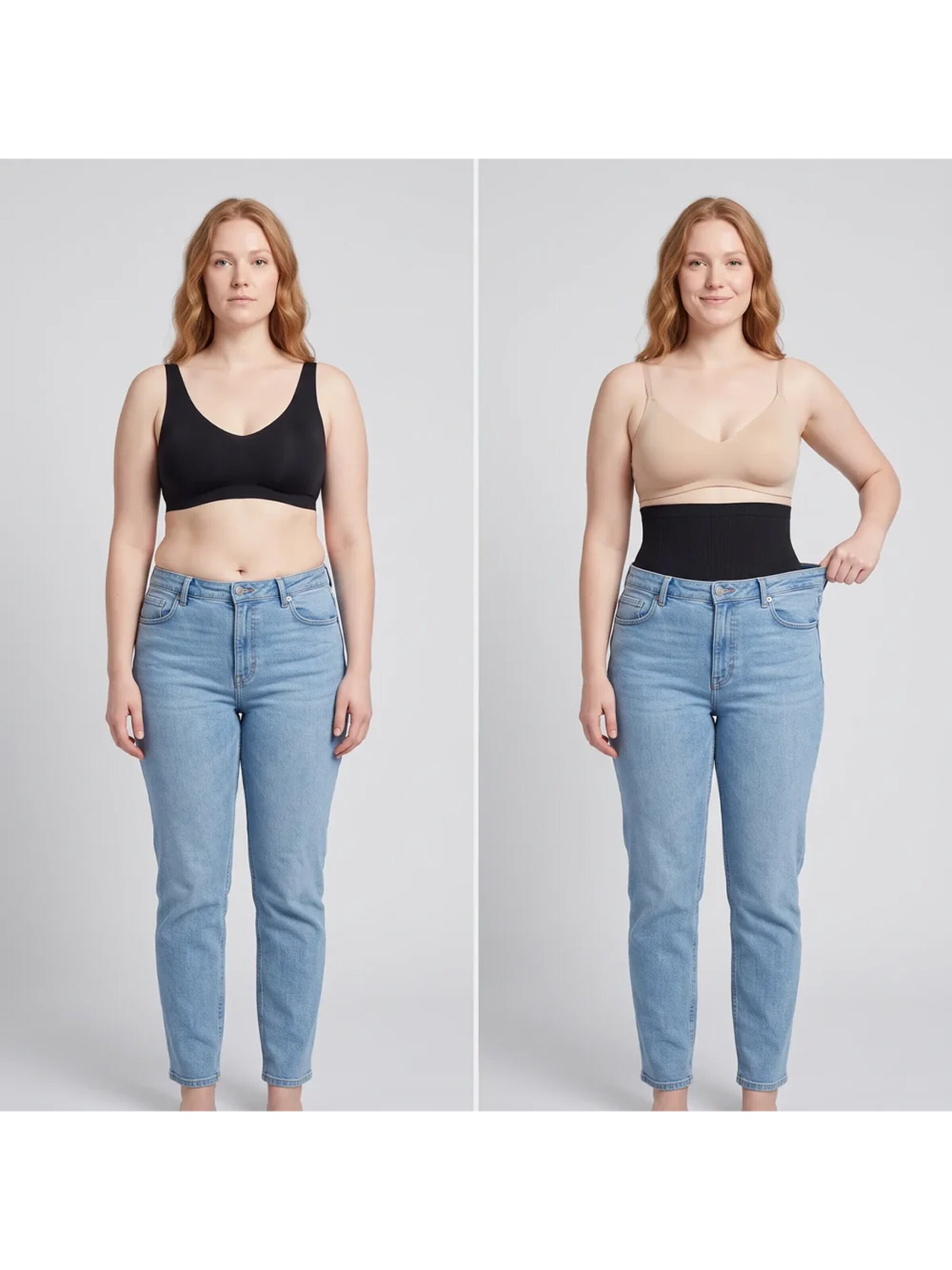 Pantalon modelant 'Corrigerende High Waist Short' Shapetape en noir