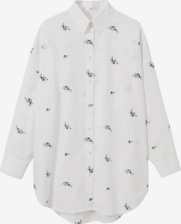 MANGO Bluse 'Floripa' i hvid: forside