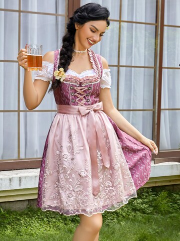 Yesfashion Dirndl w kolorze różowy