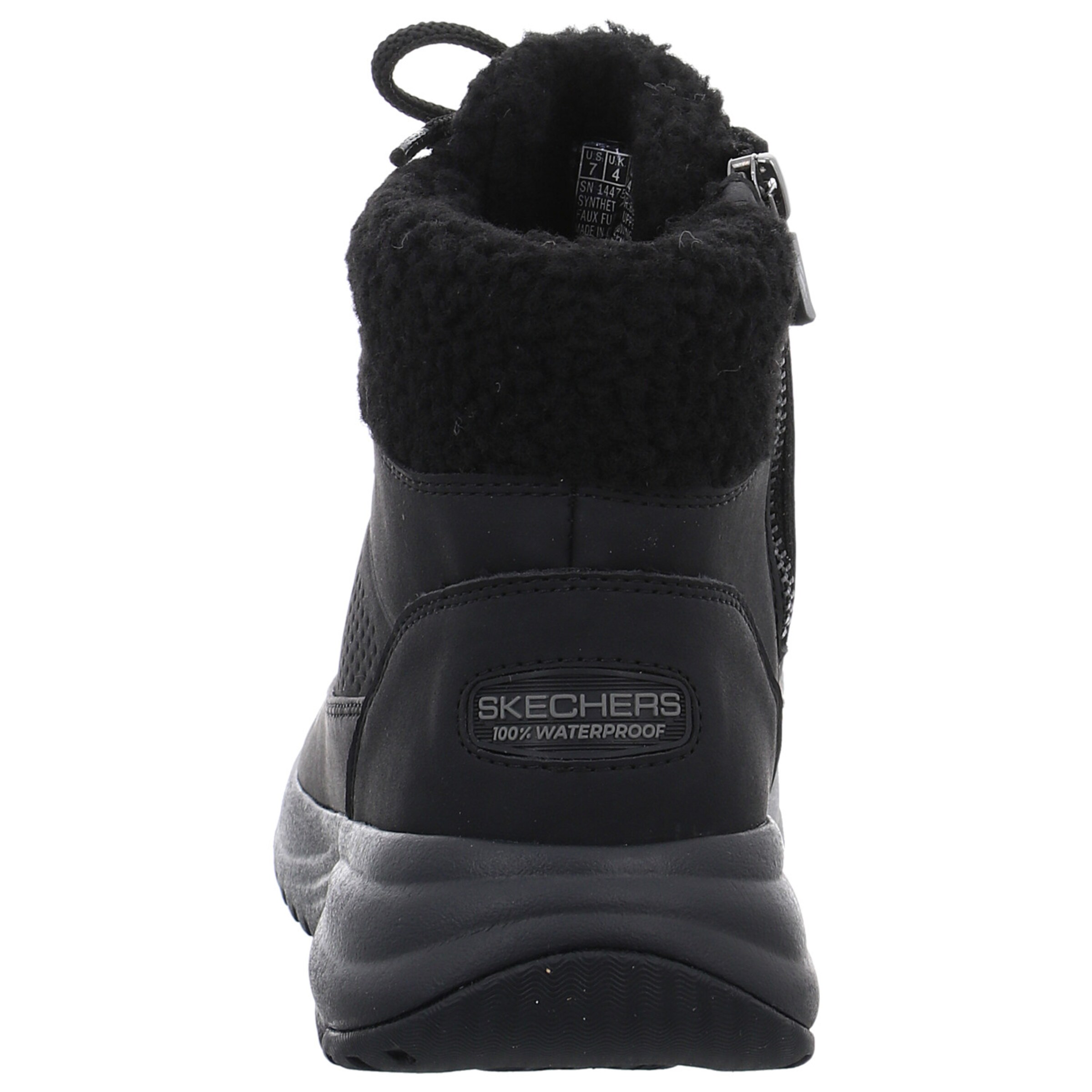 SKECHERS Šněrovací boty – černá