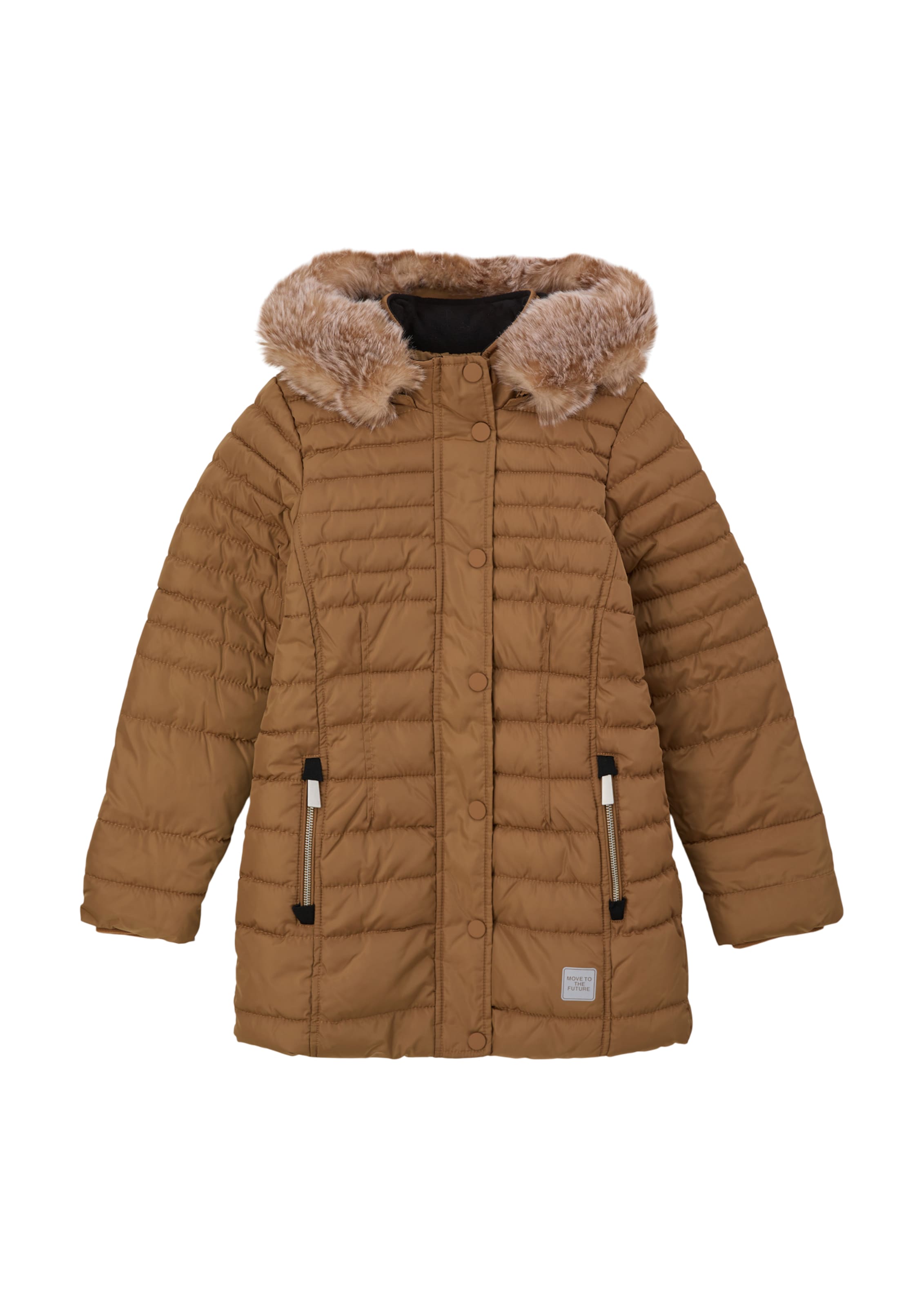 s.Oliver Winterjas in Bruin: voorkant