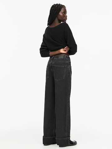 Largi Jeans de la Pull&Bear pe negru