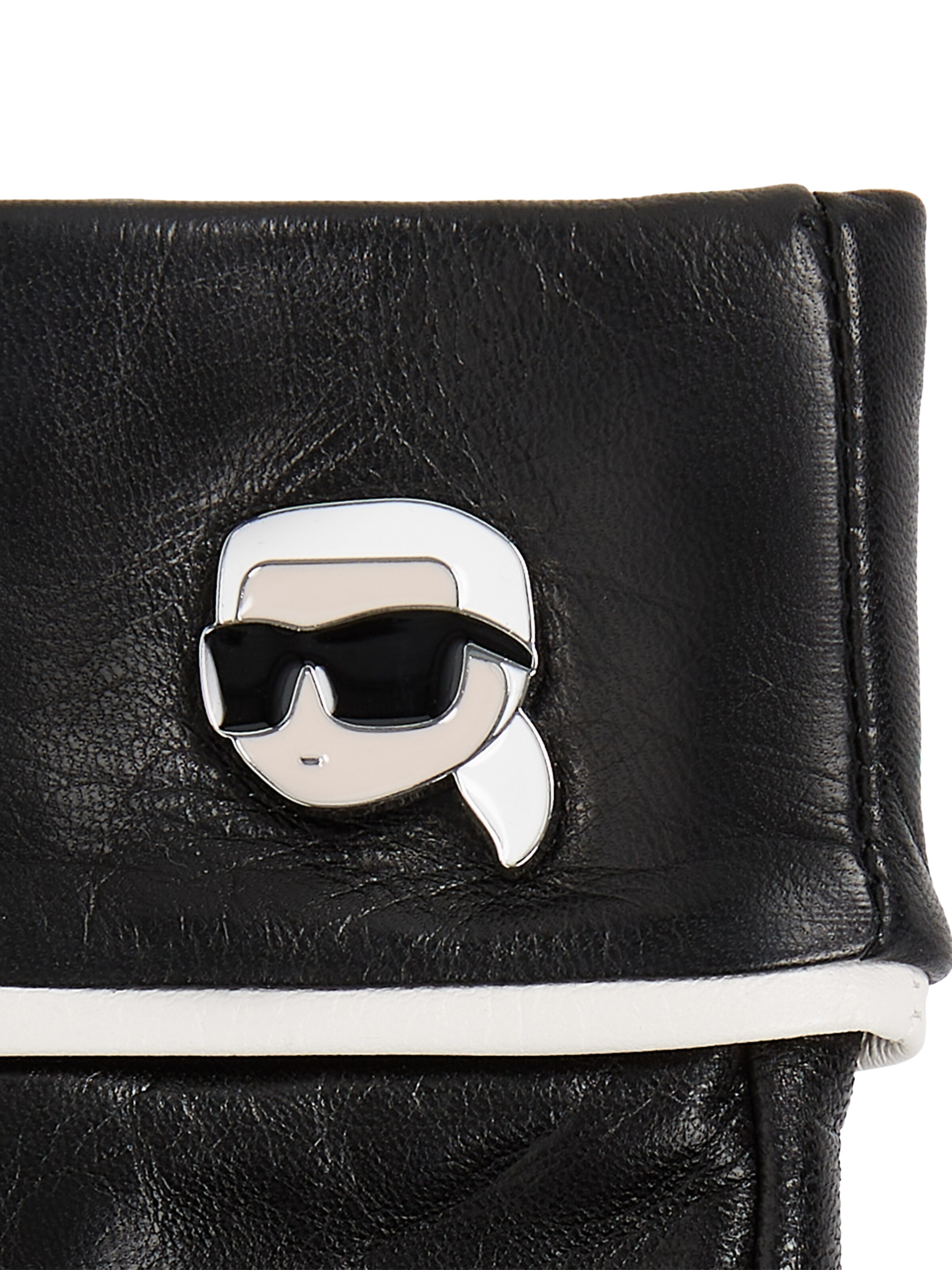 Karl Lagerfeld Γάντια με κομμένα δάχτυλα σε μαύρο