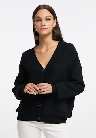 RISA Knit cardigan in Black: front