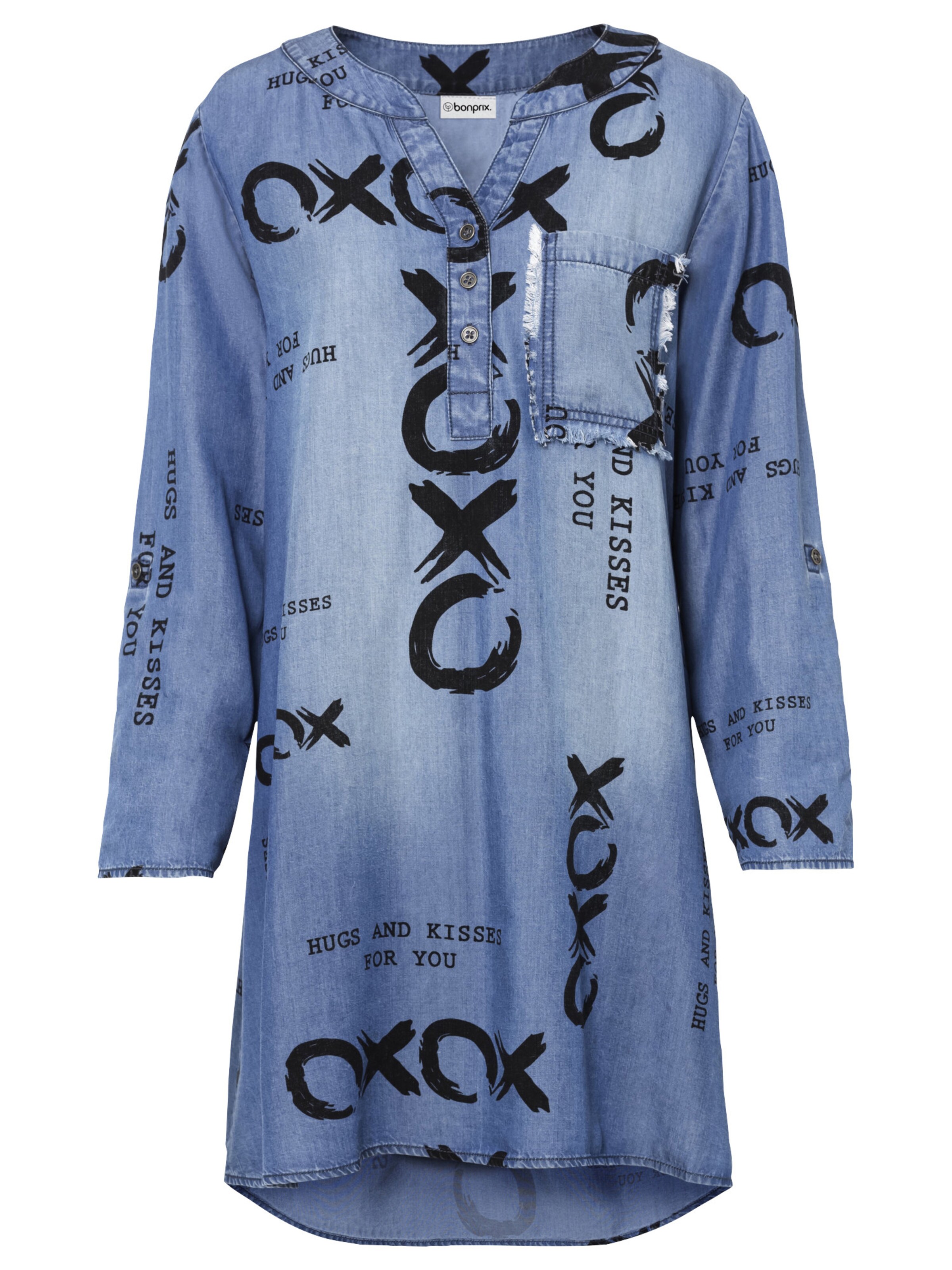 bonprix Jurk in Blauw: voorkant