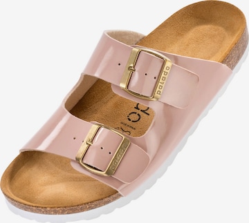 Palado Pantolette 'Palado Korfu Lack' in Pink: Vorderseite