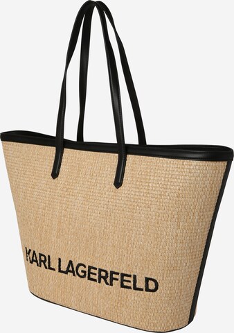 bēšs Karl Lagerfeld "Shopper" tipa soma 'K/ESSENTIAL RAFFIA'