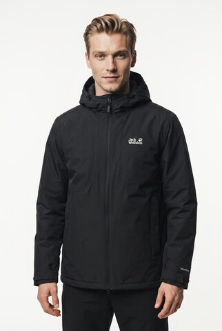 JACK WOLFSKIN Winter Jacket in Black: front