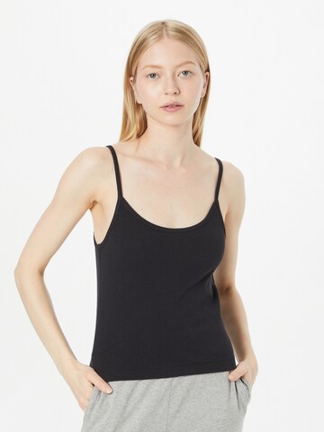 Champion Reverse Weave Top in Black: front