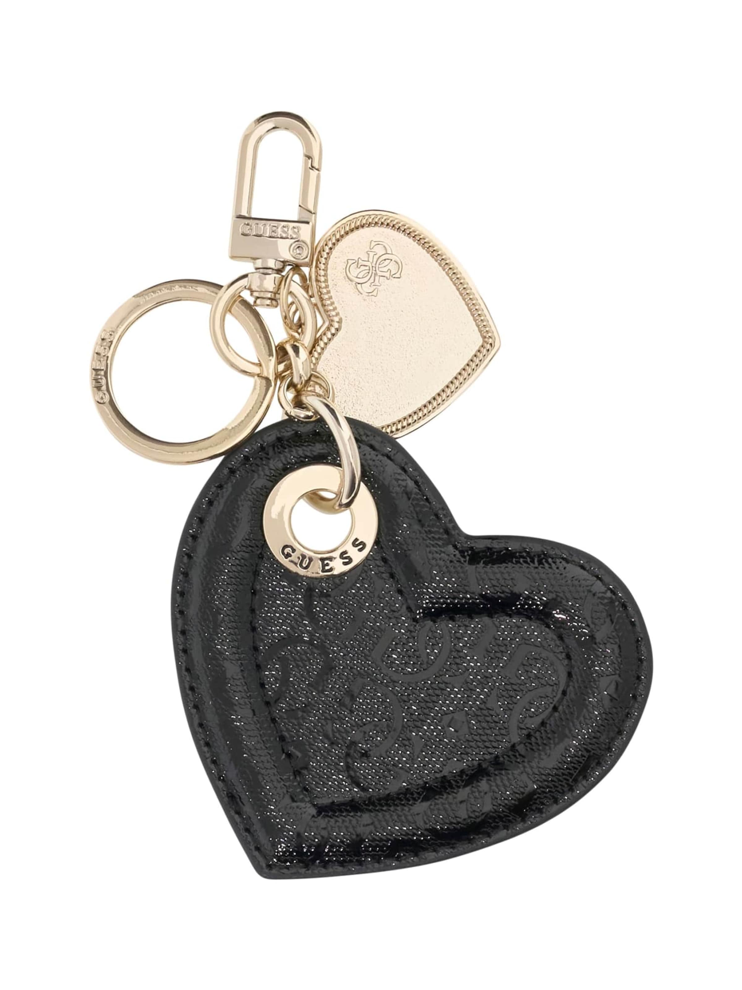 GUESS Key Ring in Black: front