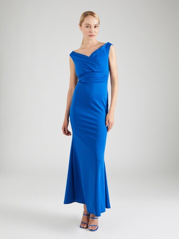 WAL G. Вечерна рокля 'ANDREW' в синьо: отпред