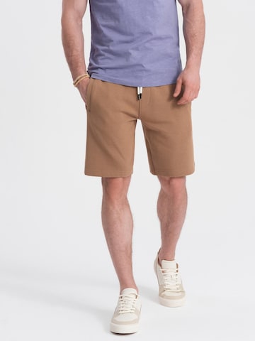 Ombre Regular Sportbroek in Bruin